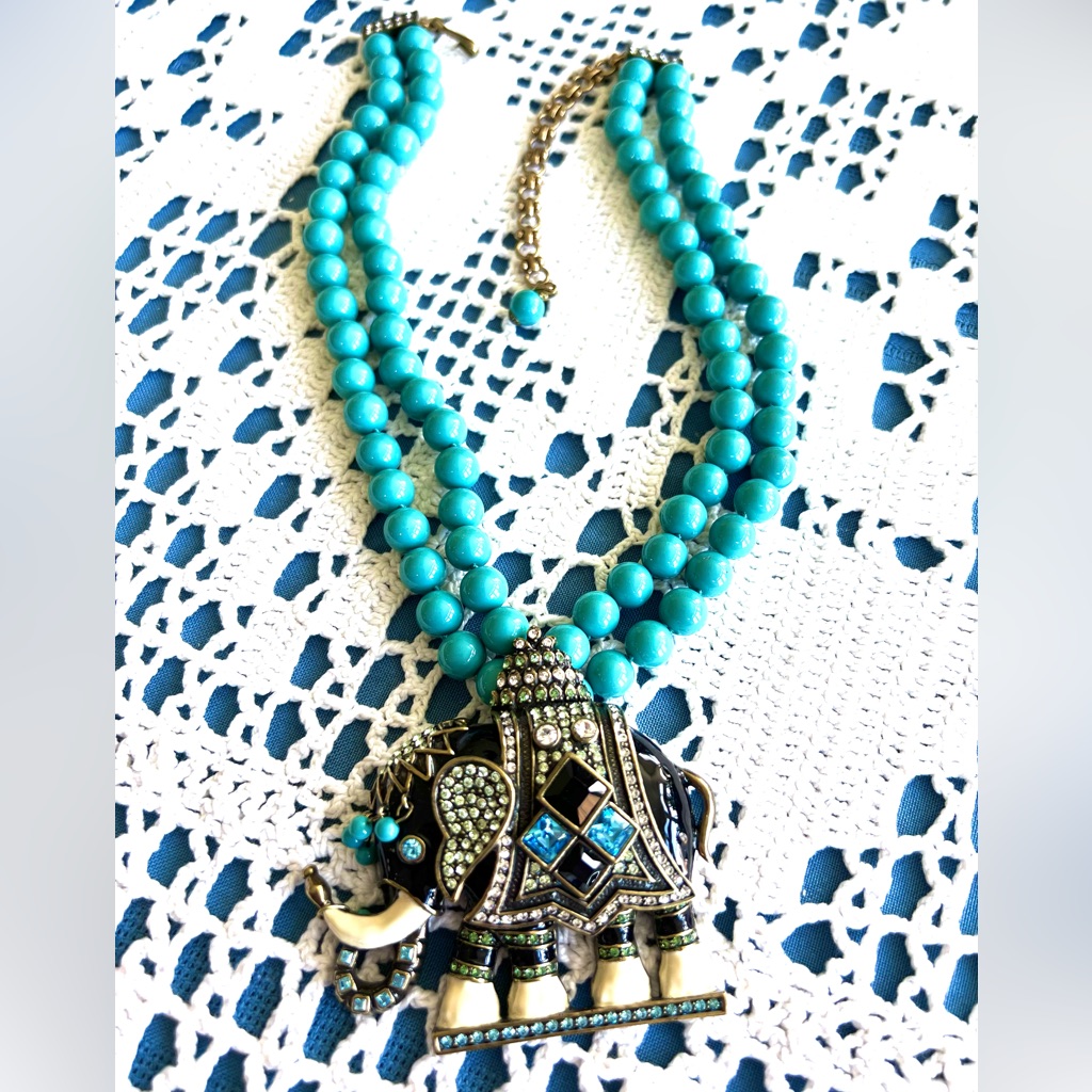 Heidi Daus Michelles Mr Majestic Elephante Necklace Elephant 179$